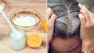 How To Reverse Gray Hair With Coconut Oil And Lemon Juice | Public Health #97