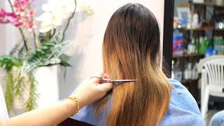 Beautiful Bob Haircut From Long Hair And Thin Hairs Tadphmb`B Phmyaaw Aelabaang