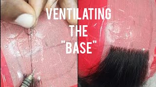 How To Ventilate The Base Of A Lace Closure/Beginners Friendly/Detailed