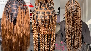Tiktok Trending Curly Braids Hairstyle | Kusuka Nywele Ya Mawimbi |