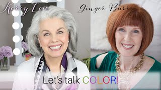Choosing The Right Color Palette For Your Gray Hair - Kerry-Lou Interviews Color Expert Ginger Burr
