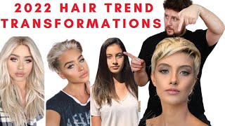 Long To Short Hair Transformation Tiktok Trends 2022 Brown To Blonde Hair