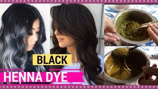 Get Jet Black Hair At Home Naturally | How To Mix Henna Hair Dye To Cover Grey Hair