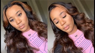 Super Affordable 360 Body Wave Lace Frontal I Quick & Easy Ombre I Rpghair
