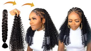 How To : Fulani Braids Using Expression Braid Extension | Crochet Method | Protective Style