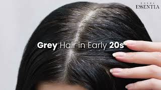 Revive First Grey Hair With Result-Oriented | Derma Essentia Trichoedge Black Hair Serum