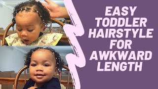 Easy Toddler Hairstyles For Short Curly Hair // 18 Month Old Curly Hairstyle