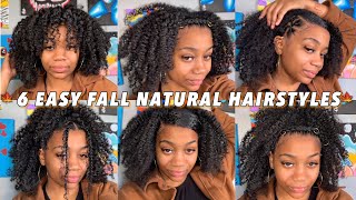 6 Easy Fall Natural Curly Hairstyles For 2022!!  *For All Curly Hair Types* | Makiya Banks