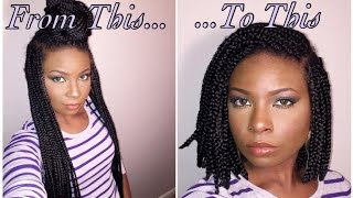 How To: From Box Braids To Bob