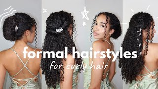 Easy Formal Hairstyles For Curly Hair  Autumn/Fall 2022