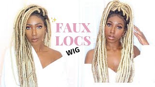 How I Made A Blonde Ombre Faux Locs Wig Using 360 Frontals