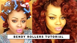 How To Curl Your Hair Using Bendy Rollers | Edee Beau