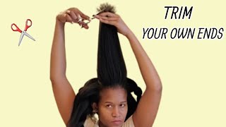 How To Trim Your Own Hair Ends At Home - Selina Zinchuk