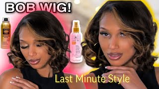 Effortless Bob Style & Install Beautiful  Lace Wig! Happy New Years