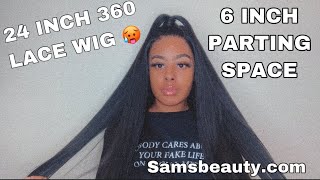 Half Up-Half Down | 24 Inch 360 Lace Wig | 6 Inch Parting | Ft. Samsbeauty