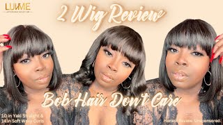 It'S The Bangs For Me | Realistic Get Up & Go Bob Wigs With Bangs | Must Have | Luvme Hair