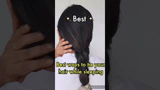 Tie Your Hair While Sleeping #Shorts #Youtubeshorts #Hack #1Million #Ashortaday #Hair #Hairstyle