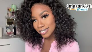 Girl I Got A Wig From Amazon! Bomb 360 Curly Bob Install & Review Ft Girlygirlwigs | The Tastemaker