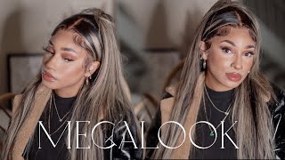 Claw Clip Hairstyle On Wig Ft Mega Look Hair