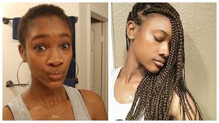 How To Do Box Braids On Very Short Hair & Chit Chat