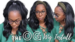 The Og Wig Slay! Wig Bundles For Beginners Wig Install Outre Rosey Waves Converti Cap $20 Half Wig