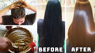 Best Way To Apply Henna/Mehendi | Diy Black To Brown Hair | Get Silky Shiny Hair In 2 Hours