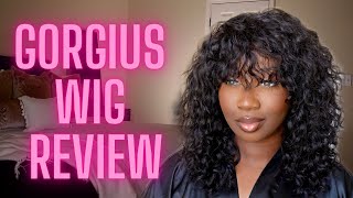 *New* Curly Bob With Bang | No Lace | Wig Install & Review | Ft Gorgius | From Tiktok | Tan Dotson