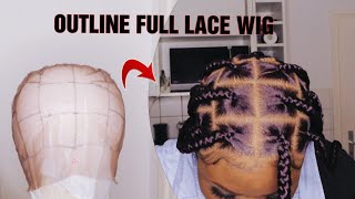 How To Outline Full Lace Wig | Detailed