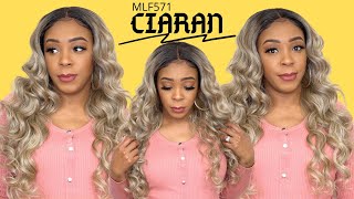 Bobbi Boss Synthetic Hair Hd Lace Front Wig - Mlf571 Ciaran --/Wigtypes.Com