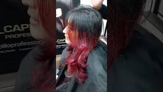 Cherry Red Hair Colour!! Magenta Red #Shorts #Youtube #Viral