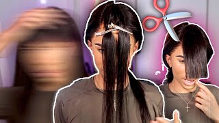 I Tried Cutting Bangs In My Wig & This Is What Happened... | Ft. Modern Show Hair