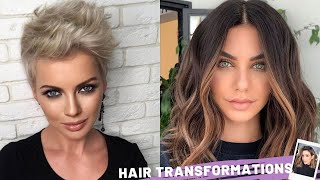 Pixie Haircut Transformations & Hair Color Changes