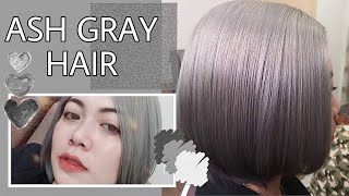 Rebond + Blonde To Ash Gray Hair Color + Brazilian Blowout (Home Service) Hassle Free!