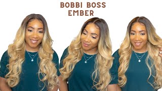 Bobbi Boss Synthetic Hair Hd Lace Front Wig - Mlf906 Ember --/Wigtypes.Com