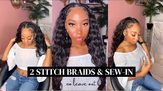 Half Sew-In/Half Stitch Braids | Summertime Go To | No Leave Out