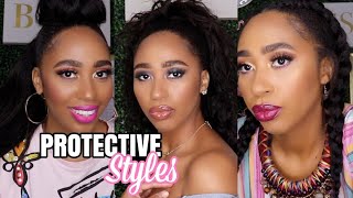 Protective Styles For Relaxed Hair While Stretching Your Relaxer