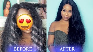 Curly Hair Routine | Defining Your Wavy Hair Extensions Ft. Modern Show