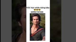 Hair While Riding Bike Expectation Vs Reality #Shots