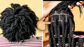 How To Get Thick And Juicy Braids Without Extensions On Wash Day // Loose 4C Natural Hair Edition