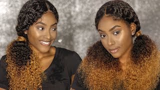 Easy Quick Hairstyles On My Curly Lace Wig | Petite-Sue Divinitii