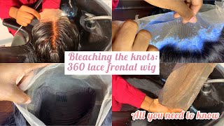How To Properly Bleach Knots | Beginner Friendly| Lace Frontal #Hairtutorial