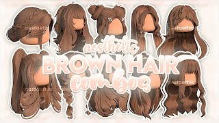 Aesthetic Brown Hair Combos For Bloxburg & Roblox! Pt.1