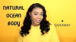 Outre Mytresses Black Label 100% Unprocessed Human Hair 360 Lace Wig - Natural Ocean Body +Giveaway
