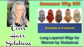 Amazon Wig #5: Long Layered Wigs For Women By Xiufaxirusi In The Color Gray!!!