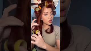 Wow! Really Obsessed With This Reddish Brown Wavy Wig!/He Cai #Missyoohair#Wig #Hair Wigs#Wig#Lace W
