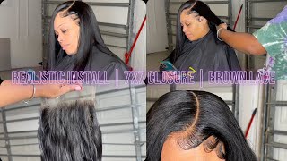 Making Dark Lace Look Flawless On Light Skin! | Doing Hair In My Garage | Erickajproducts.Com