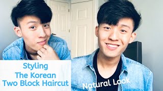How To Style A Natural Looking Two Block Hair | Korean Hairstyle