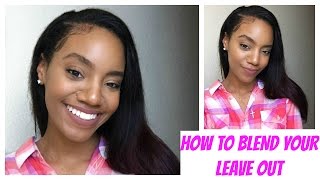 How To Blend Natural Hair With Straight Weave