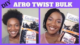 How To: Diy Twist- 3X Afro Twist Bulk / Ghana Twist || Easy Protective Style For 4C Natural Hair.