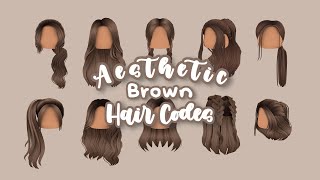 Aesthetic Brown Hair Codes For Roblox & Bloxburg (Part 2)